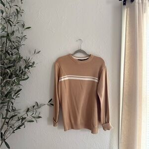 Retro Beige Sweater
